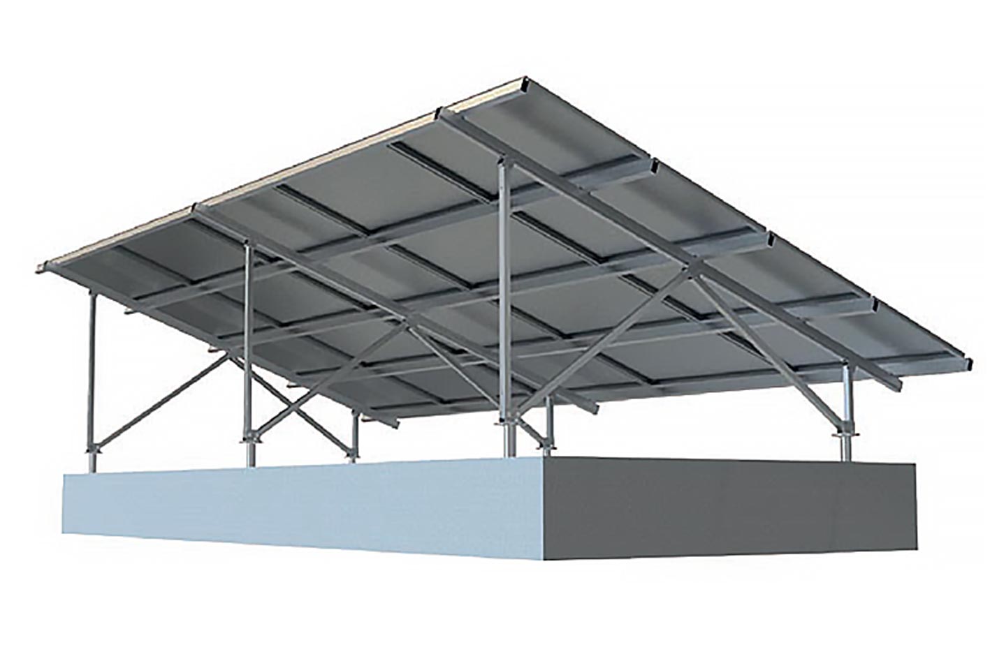 ST-DV200VR Doble Vertical Ground Mounting System