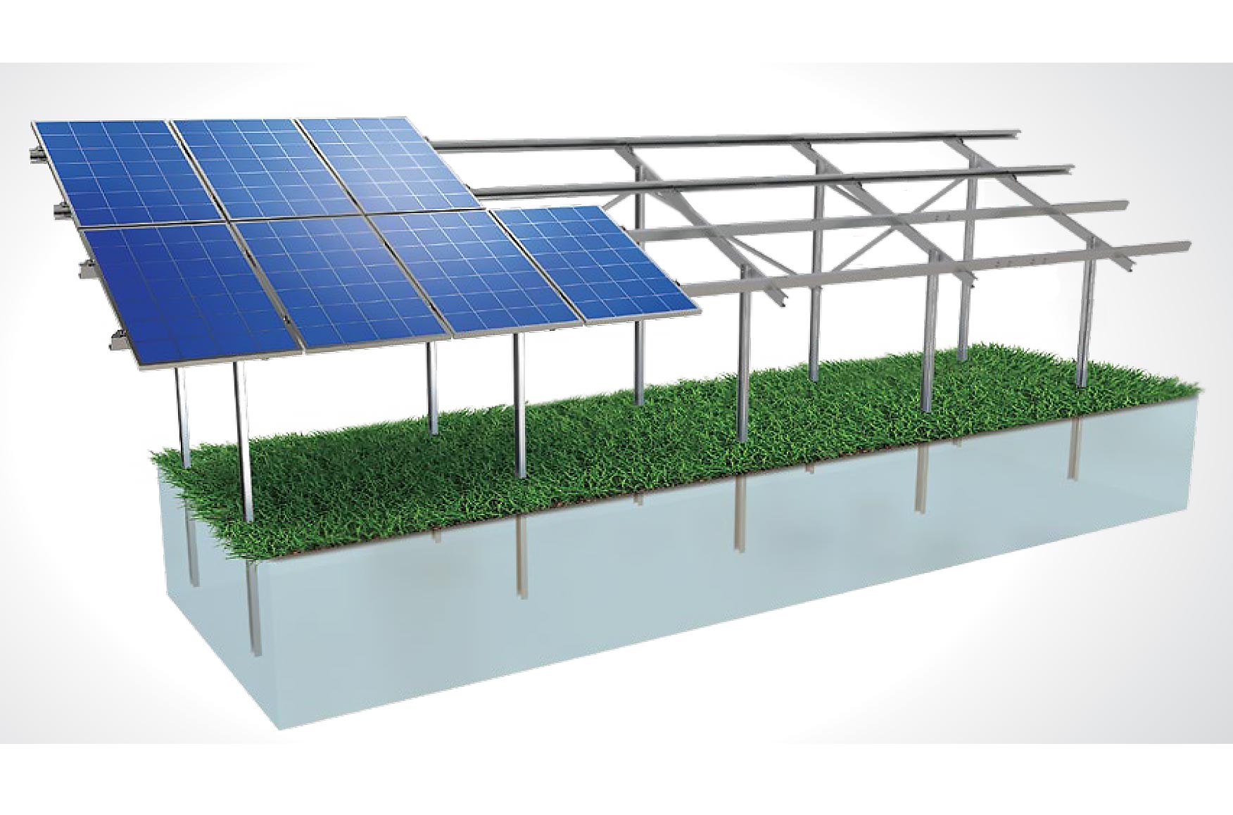 ST-DSgms (Multiple version) Ground Driven Steel Mounting System