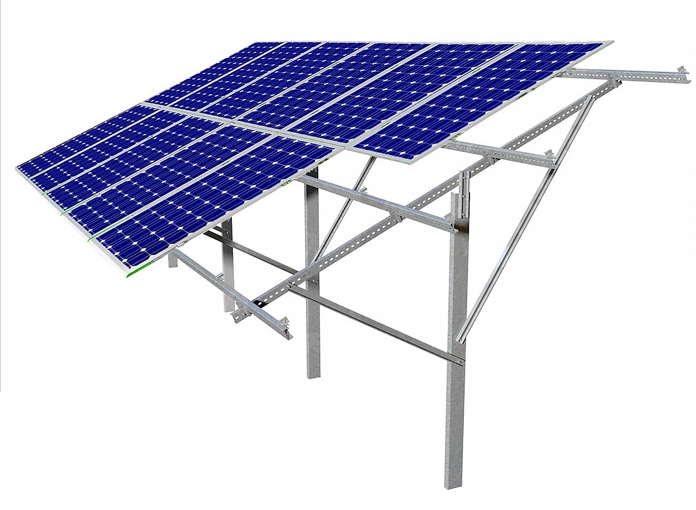 FF200-SAN-VDY-2 Coated Steel Solar Mounting System