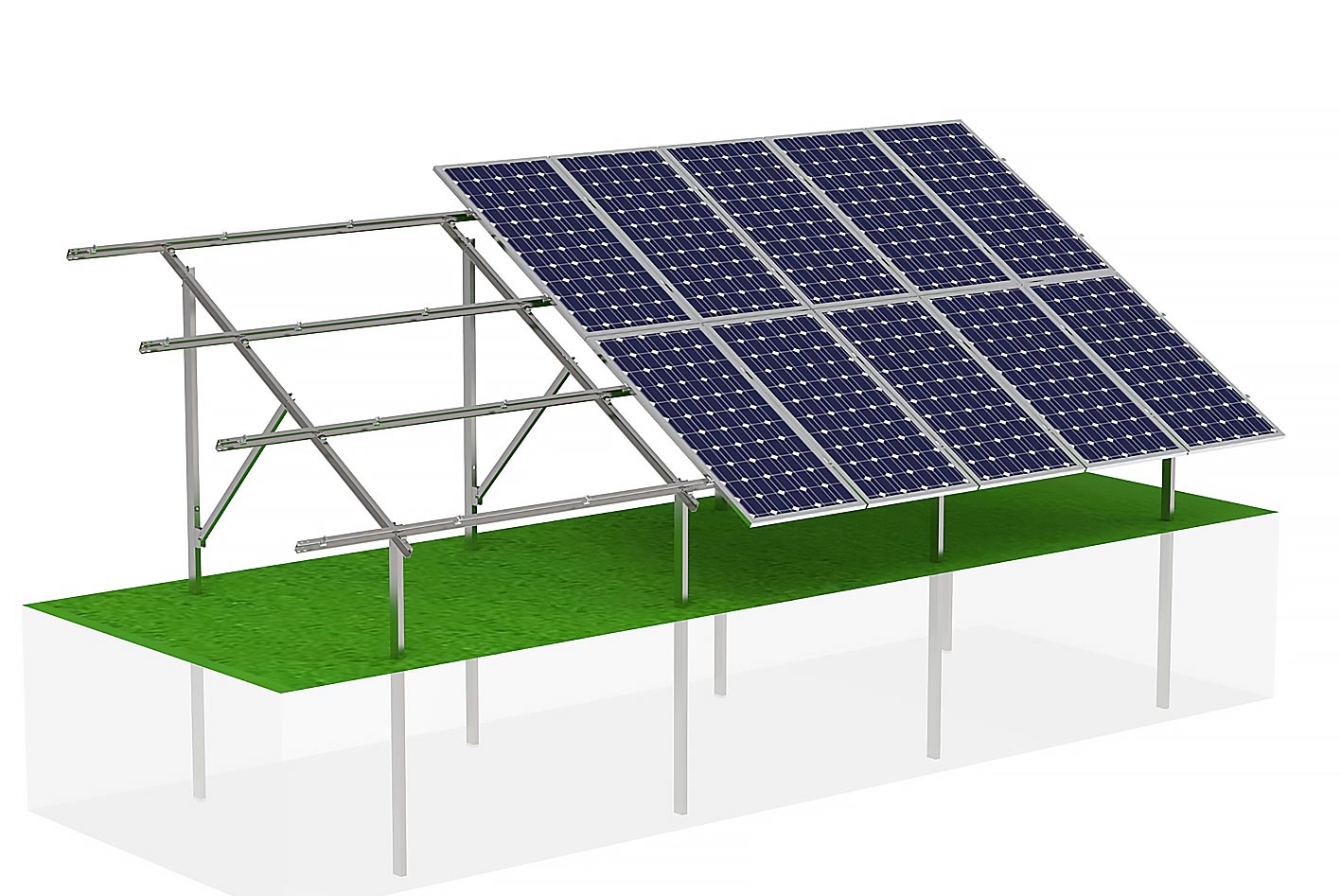 ST(P01-OP55) Ground Solar Mounting Systems
