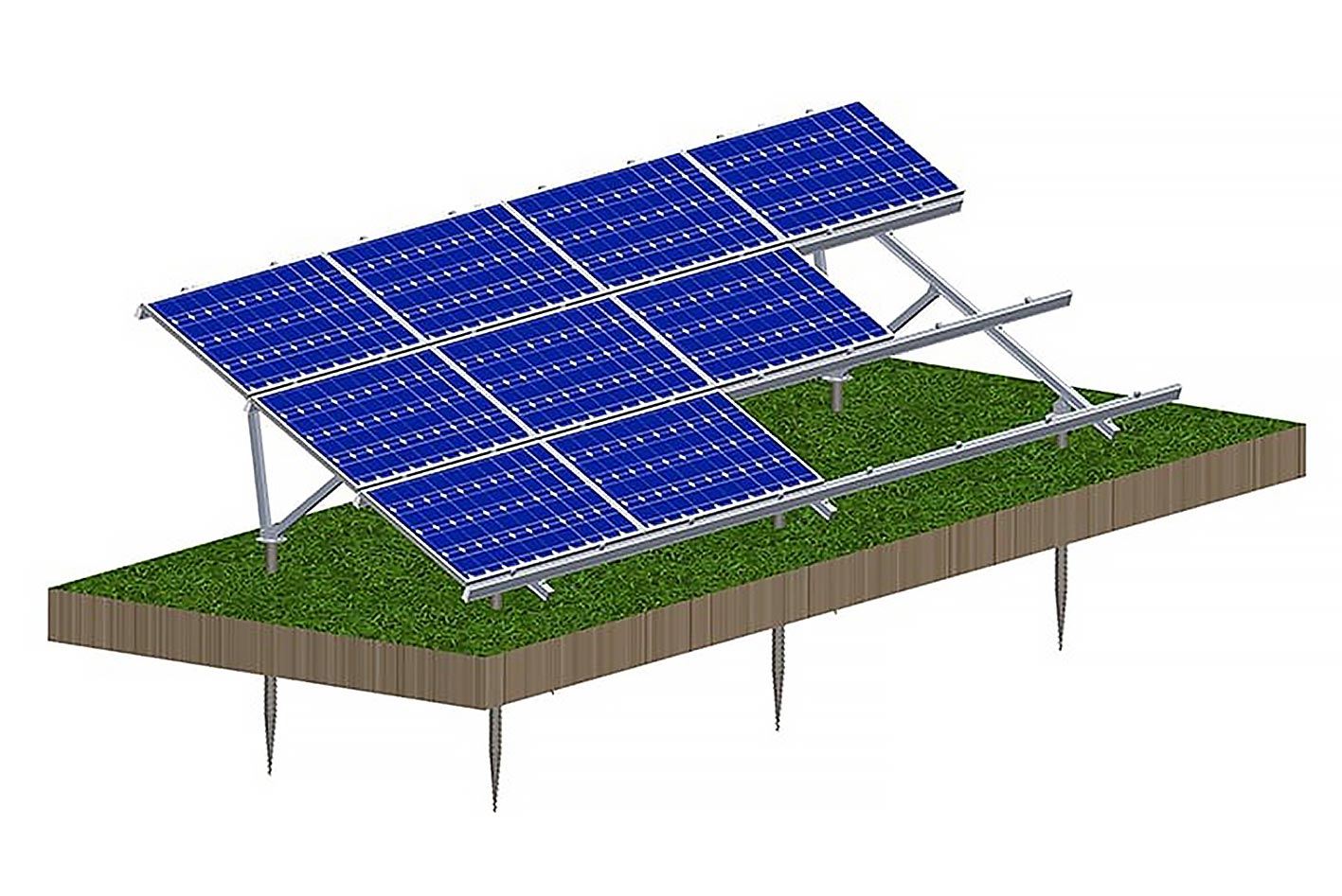 Solar Mounting System on Ground ST-S01-PO222
